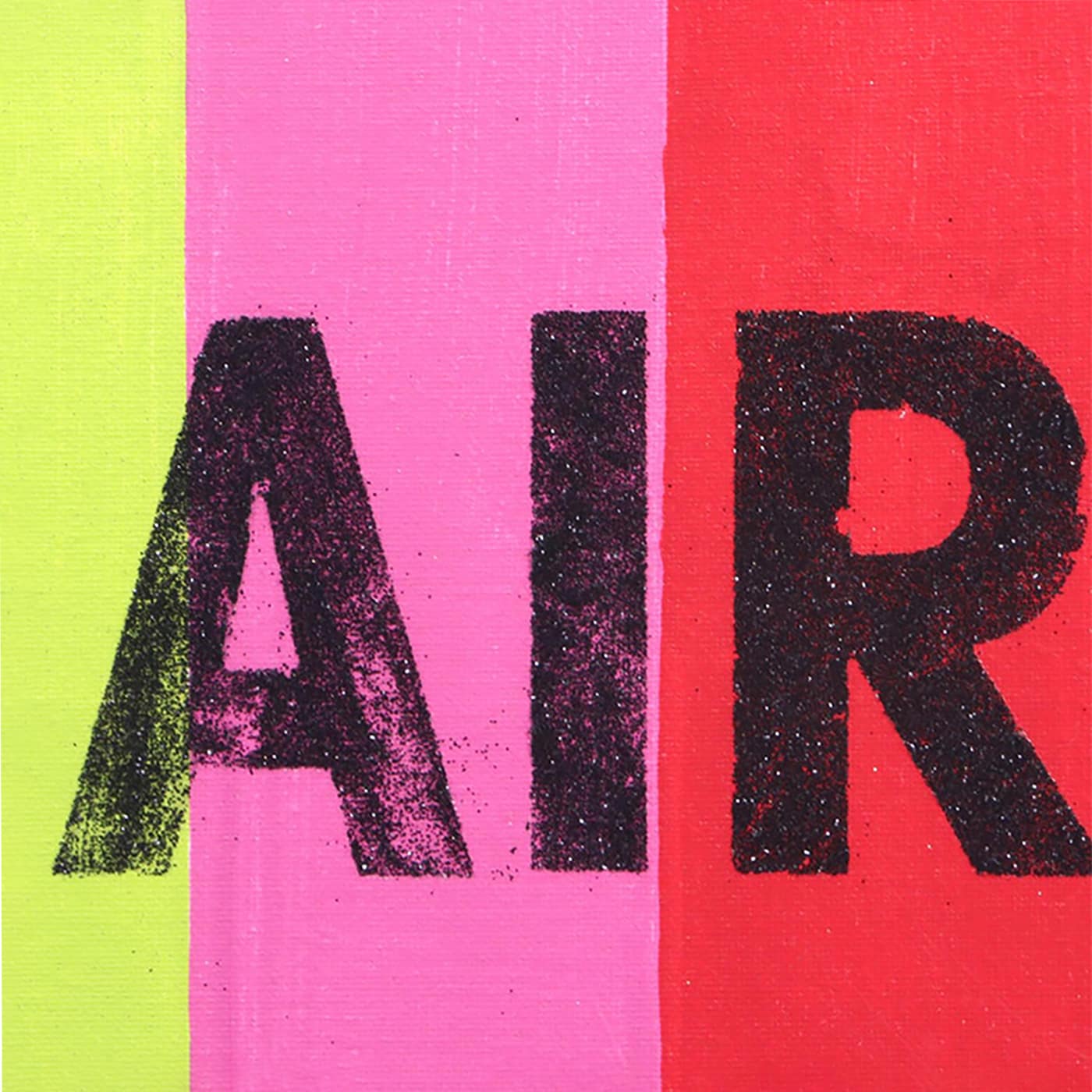 AIR painted on stripes
